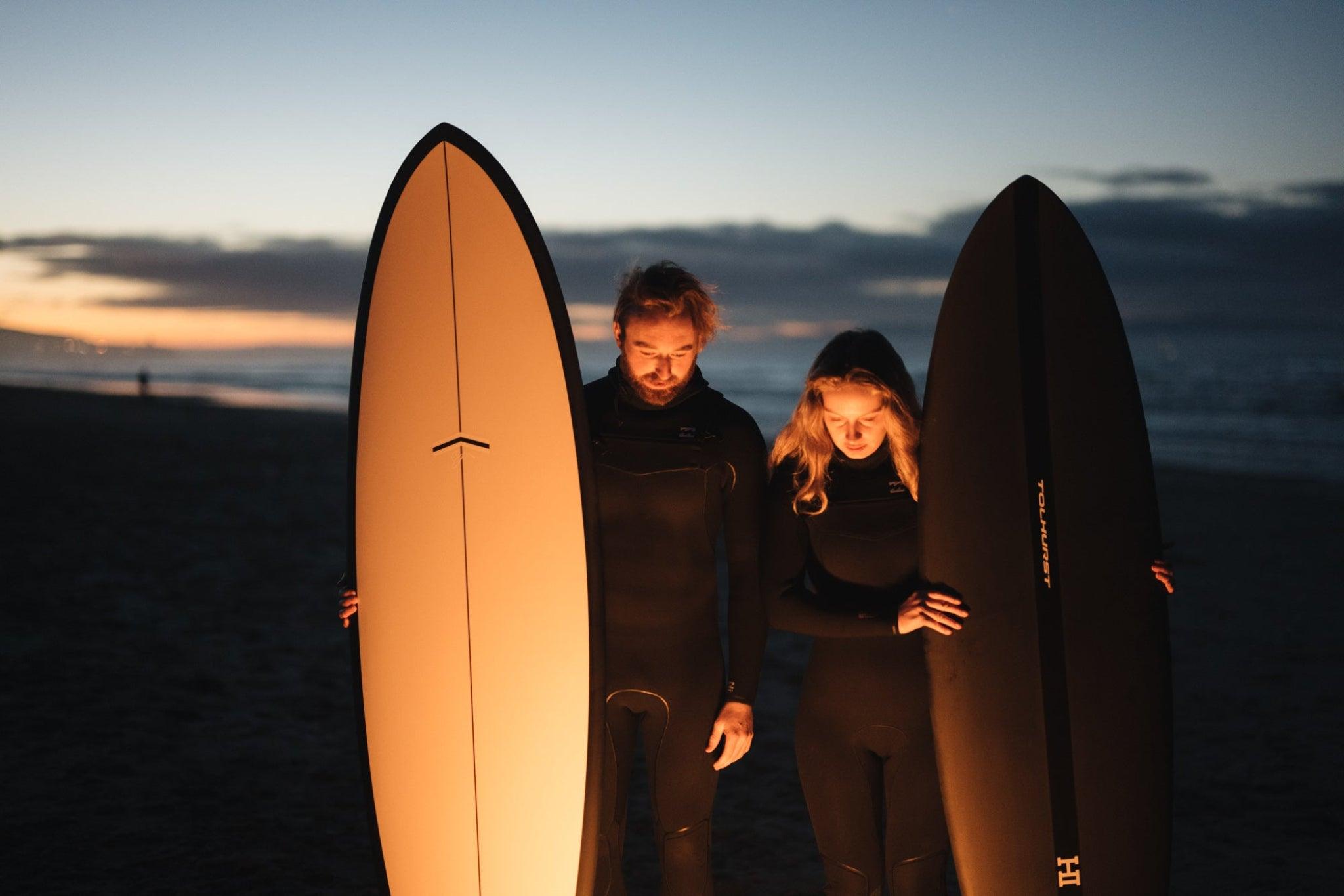 Thunderbolt Surfboards - CJ Nelson - Outlier X 6ft 9 Surfboard - White / Carbon Rail - FCS 2 - Thunderbolt black - SUB6 Surf Store - Surf School - Lifeguard Courses