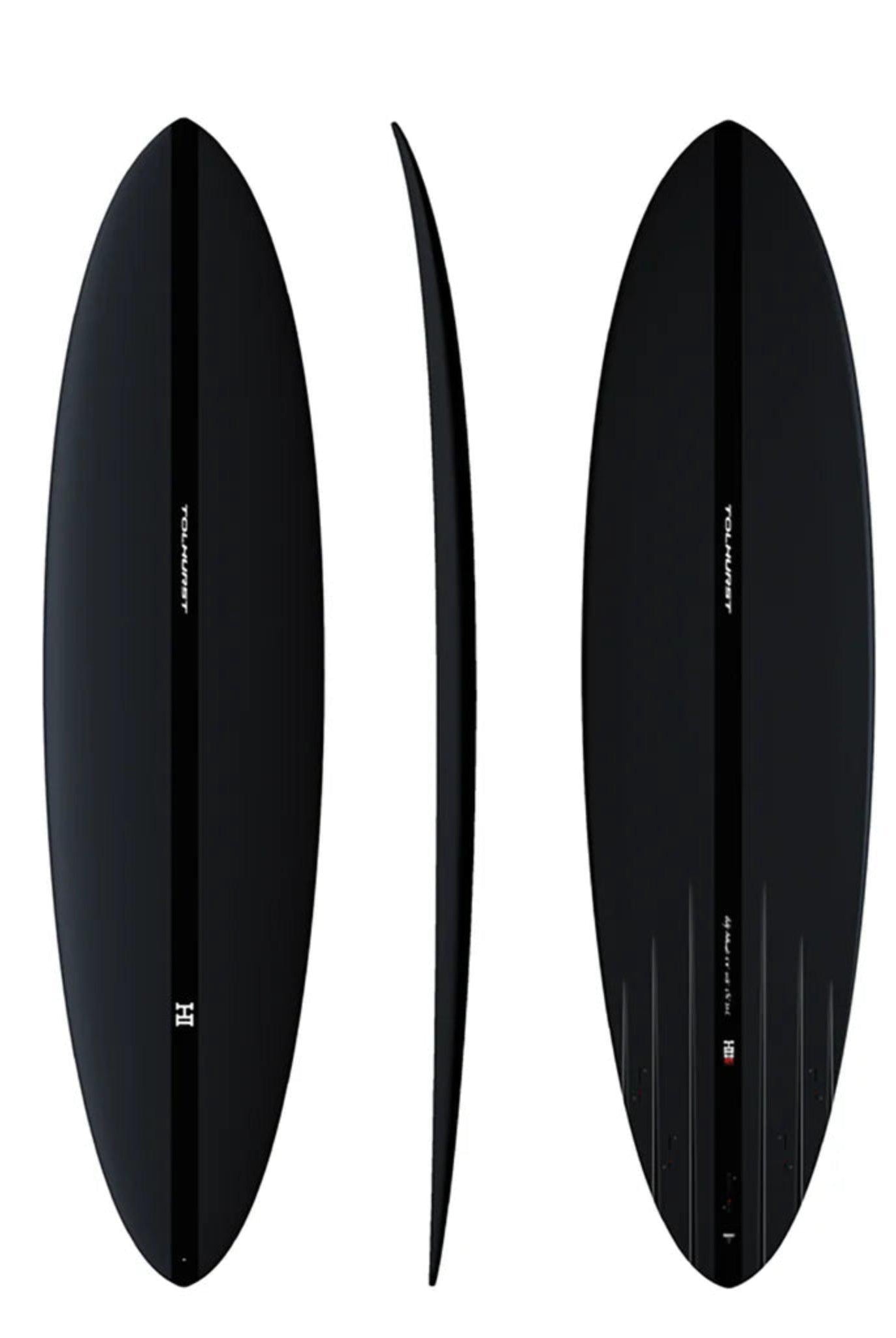 Thunderbolt Black Harley Ingleby - Mid 6 Mini Surfboard - 6Ft 4 - Full Carbon - FCS2 - Thunderbolt Surfboards - SUB6 Surf Store - Surf School - Lifeguard Courses