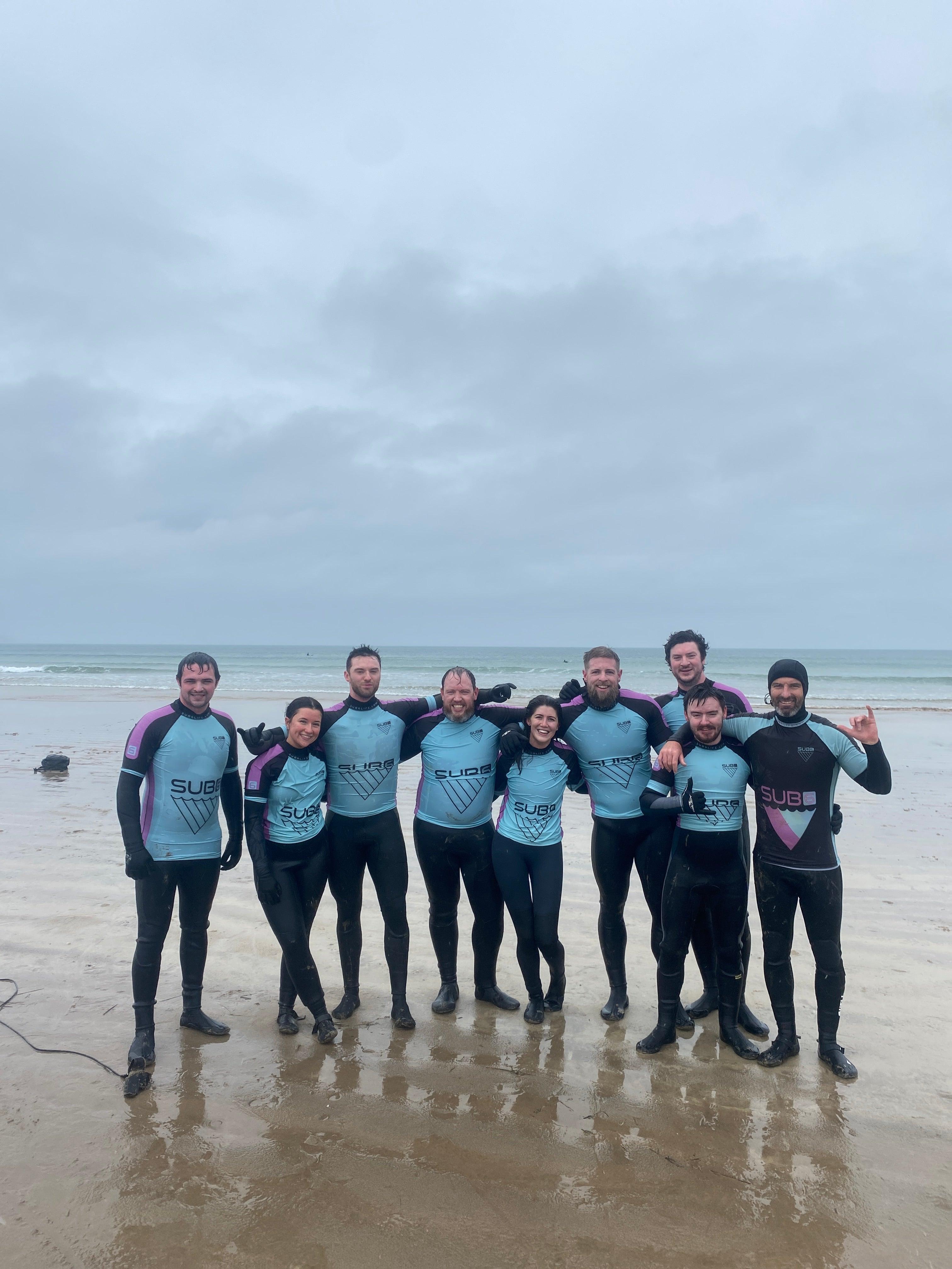 Beginner Group Surf lessons £40 per person - SUB6 Surf Store - Surf School - Lifeguard Courses