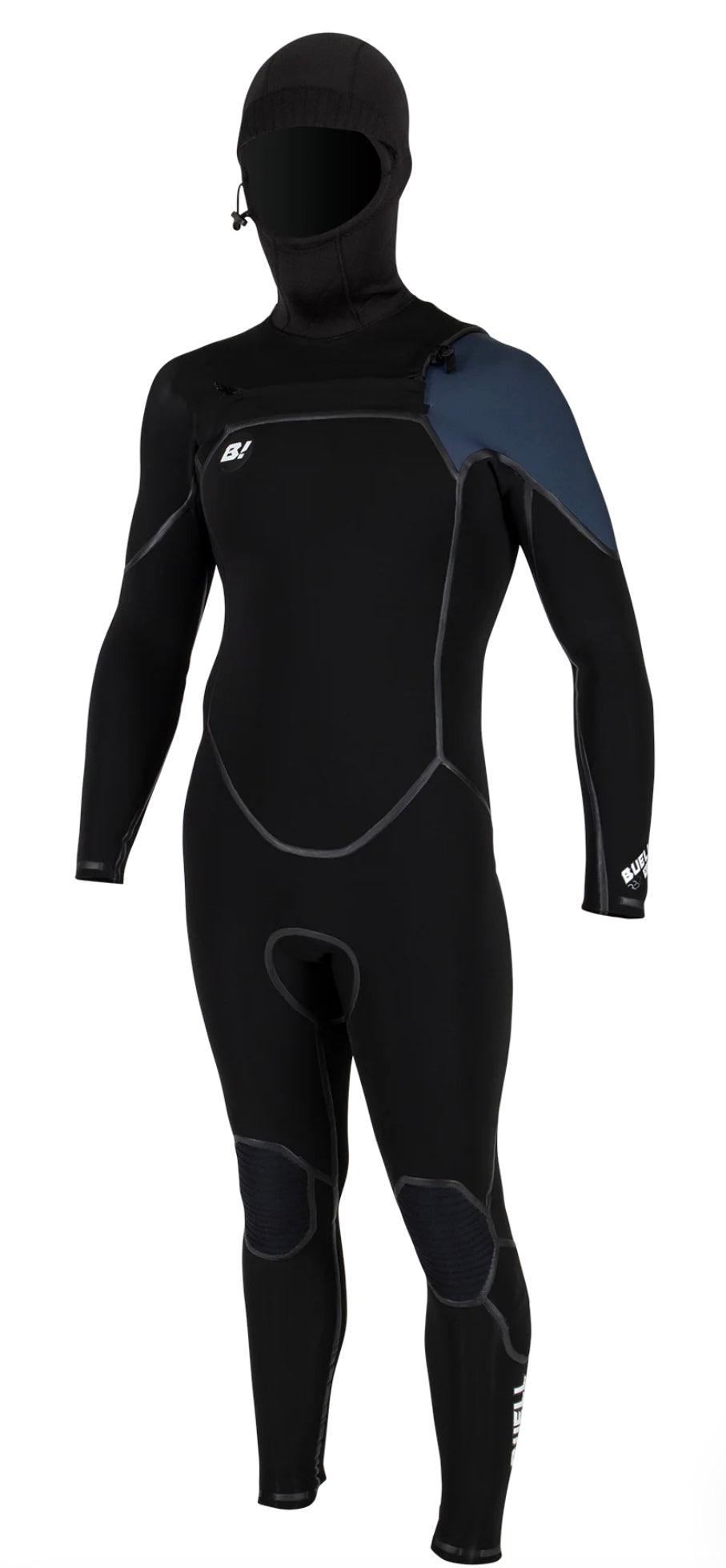 Buell - RB2 Beast 5/4mm - Hooded Chest Zip Wetsuit for Men - SUB6 Surf Store - Surf School - Lifeguard Courses