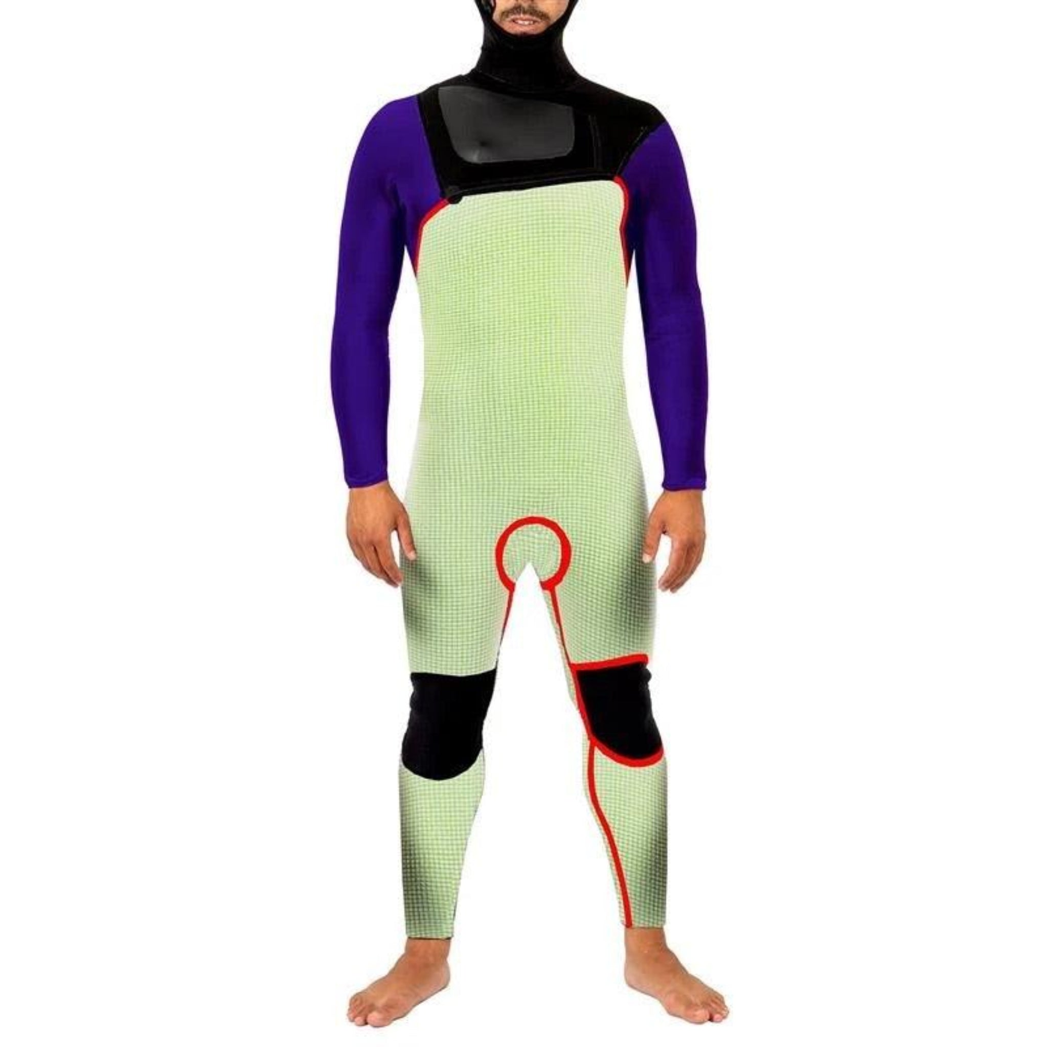 Janga - PHANTOM BLOT Wetsuit -Zipperless - 5.5mm Hooded - Black - SUB6 Surf Store - Surf School - Lifeguard Courses