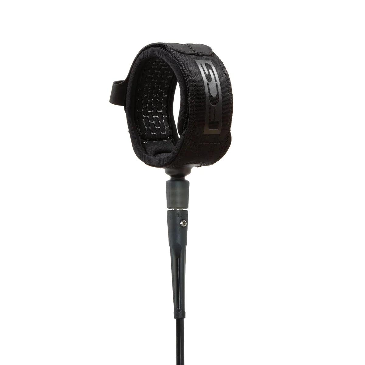 FCS All round - Essential leash - 8FT- Black - SUB6 Surf Store - Surf School - Lifeguard Courses