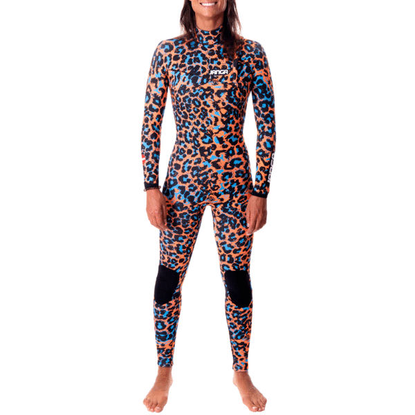 Janga - 4/3mm Jangle Orange - Zipperless Wetsuit for Women - SUB6 Surf Store - Surf School - Lifeguard Courses