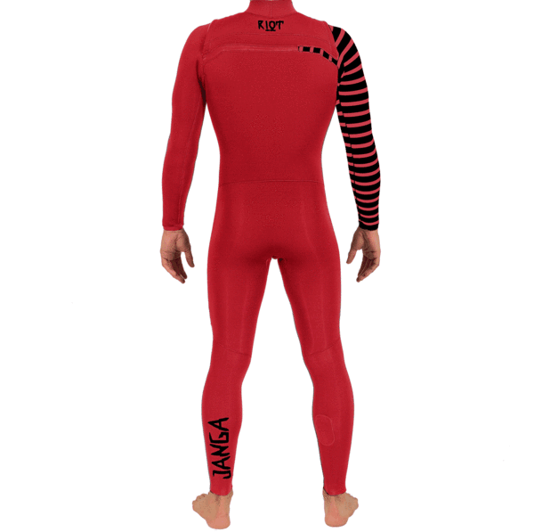 Janga Riot Team Red 4/3mm Men’s - SUB6 Surf Store - Surf School - Lifeguard Courses