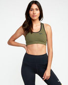 RVCA - VA Take Down Bra Olive - SUB6 Surf Store - Surf School - Lifeguard Courses