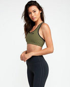 RVCA - VA Take Down Bra Olive - SUB6 Surf Store - Surf School - Lifeguard Courses