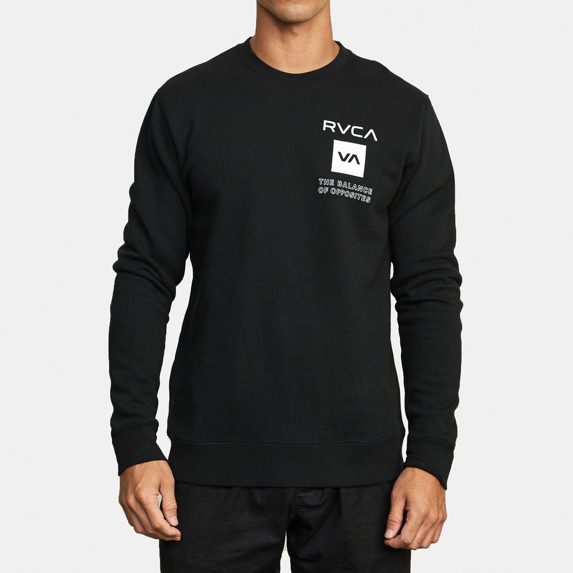RVCA - VA Sport Graphic Sweatshirt - Black - SUB6 Surf Store - Surf School - Lifeguard Courses