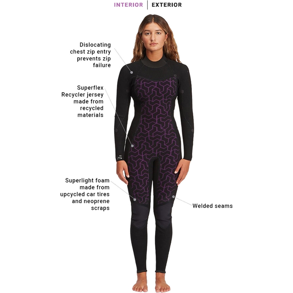 Billabong- Womens Synergy - 4/3mm - Chest Zip Wetsuit 2022
