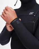Billabong 6/5mm Furnace - Hooded Chest Zip Wetsuit for Men sleeve close up