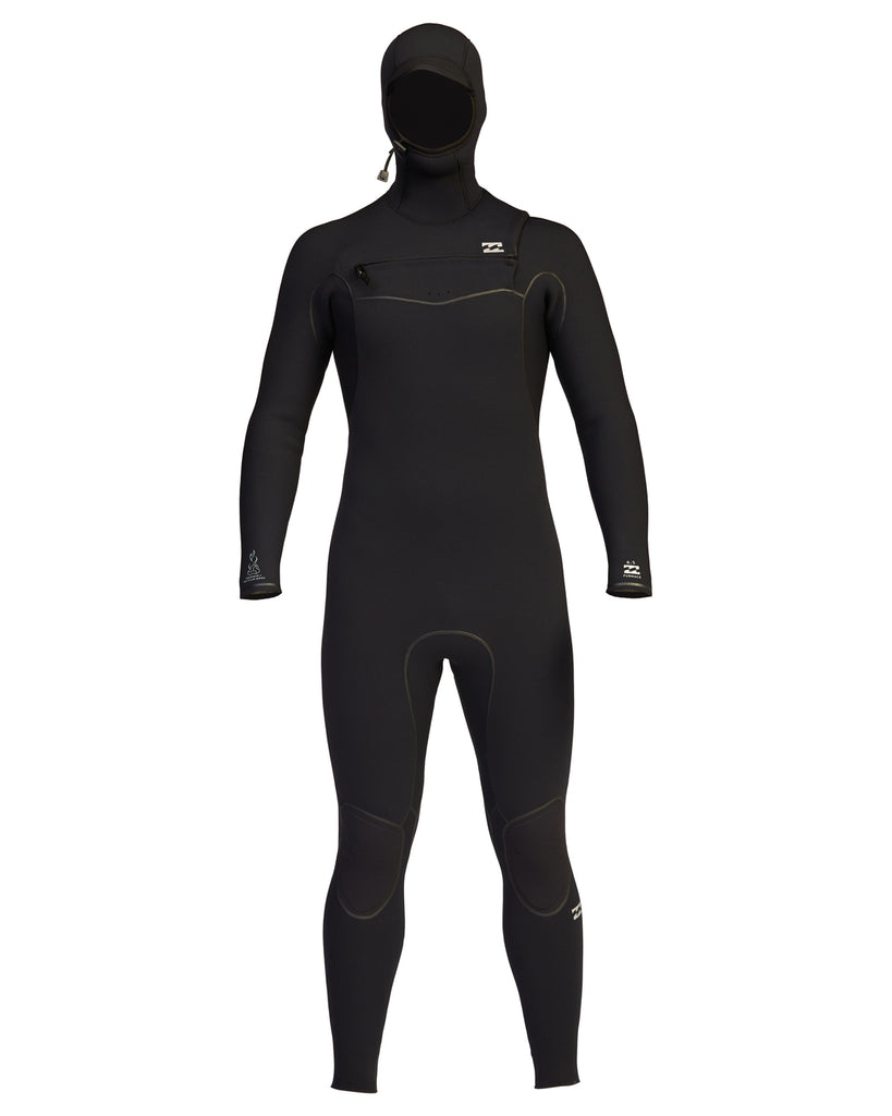Billabong 6/5mm Furnace - Hooded Chest Zip Wetsuit for Men Front